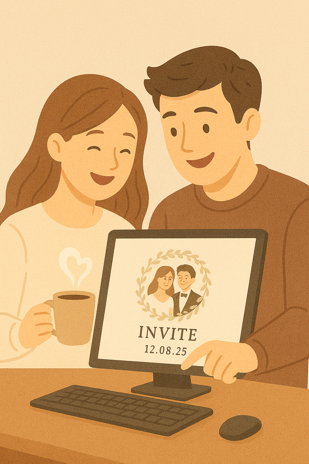 Электронное приглашение на свадьбу